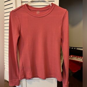 NWT-Outdoor Voices Waffle Knit Long Sleeve Shirt